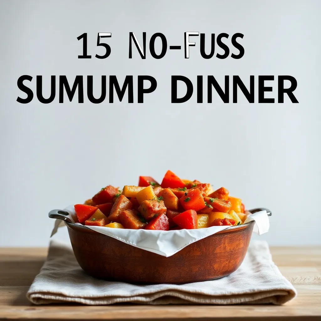 Image of 15 No-Fuss Summer Dump Dinners at a glance