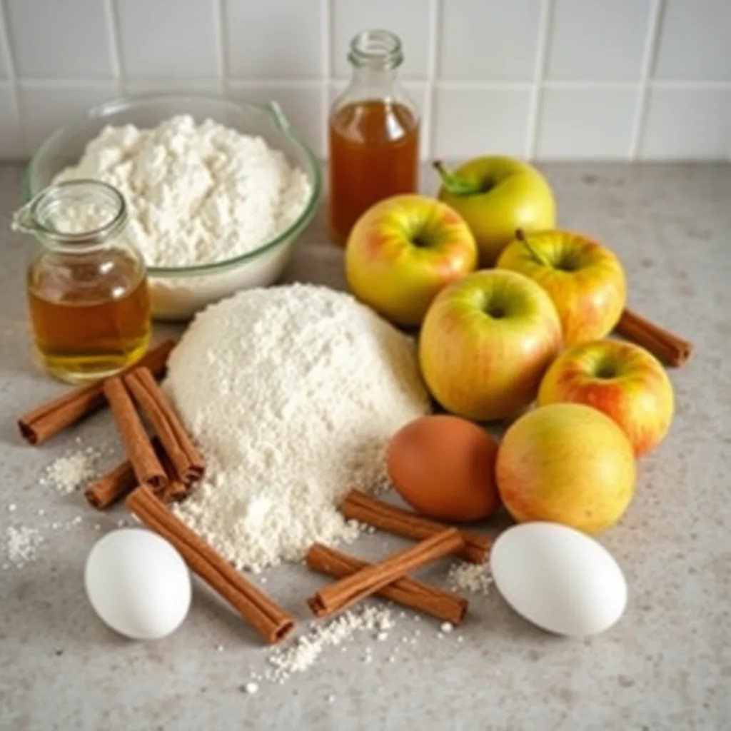 Ingredients used in making Apple Cider Donuts