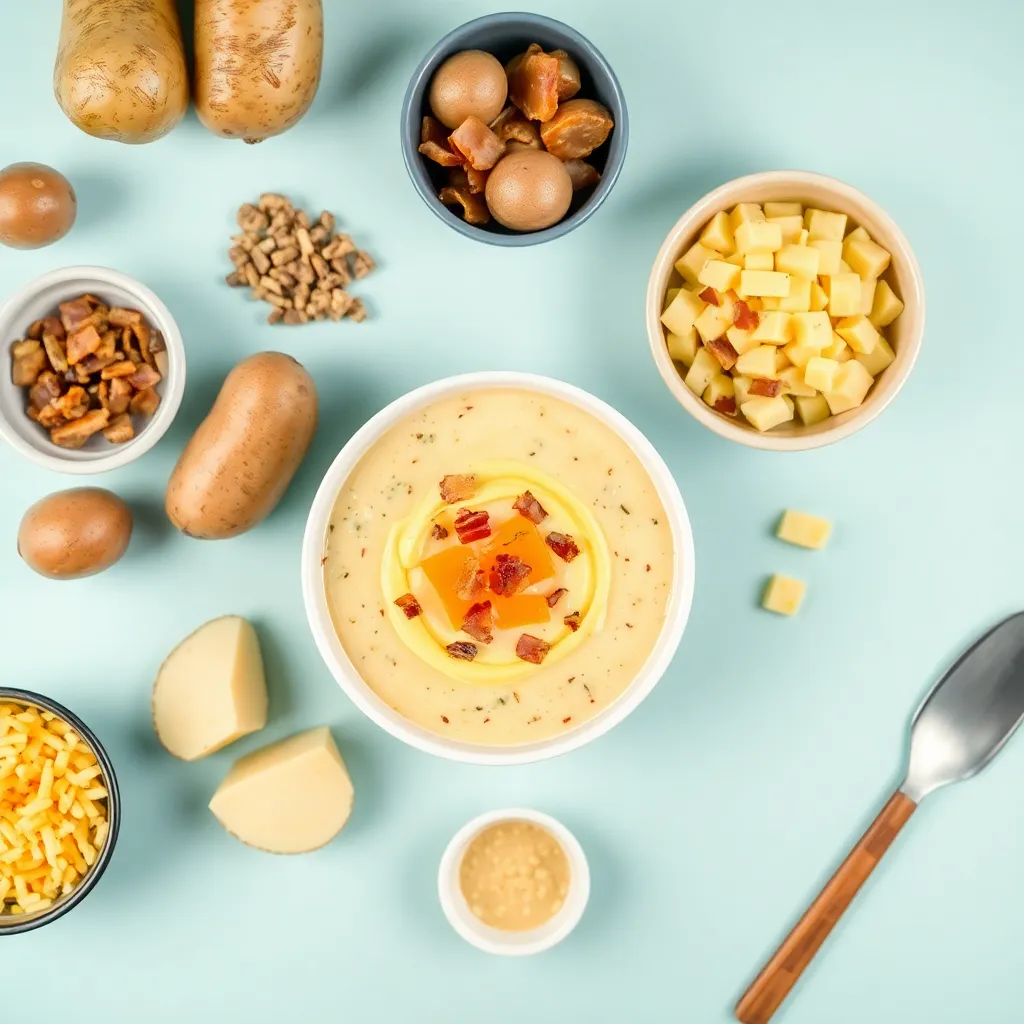 Key ingredients for Baked Potato Soup