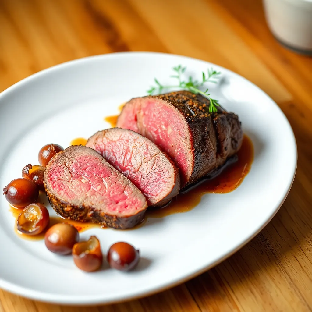 Image of Beef Tenderloin With Roasted Shallots