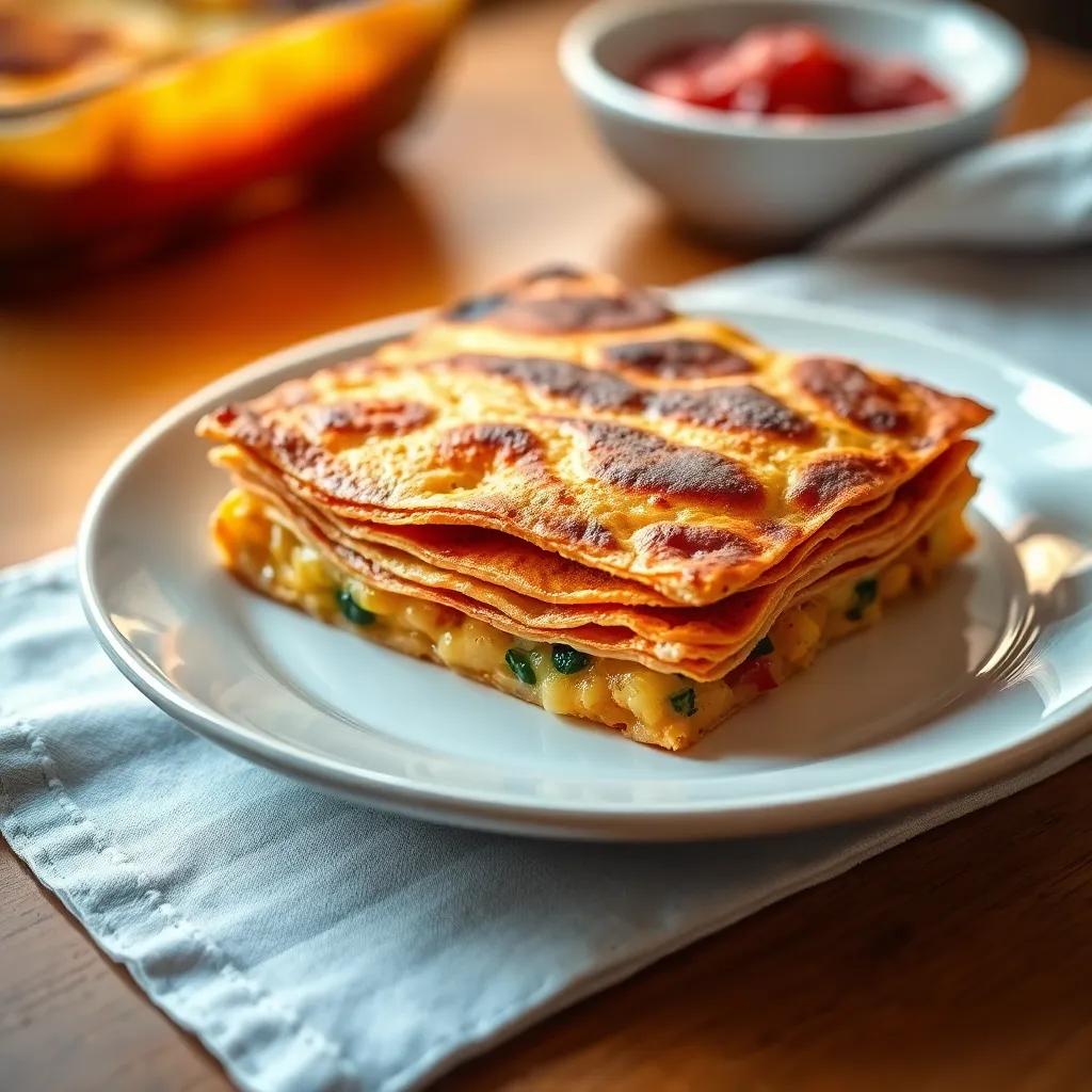 Prepared Breakfast Crunchwrap Casserole