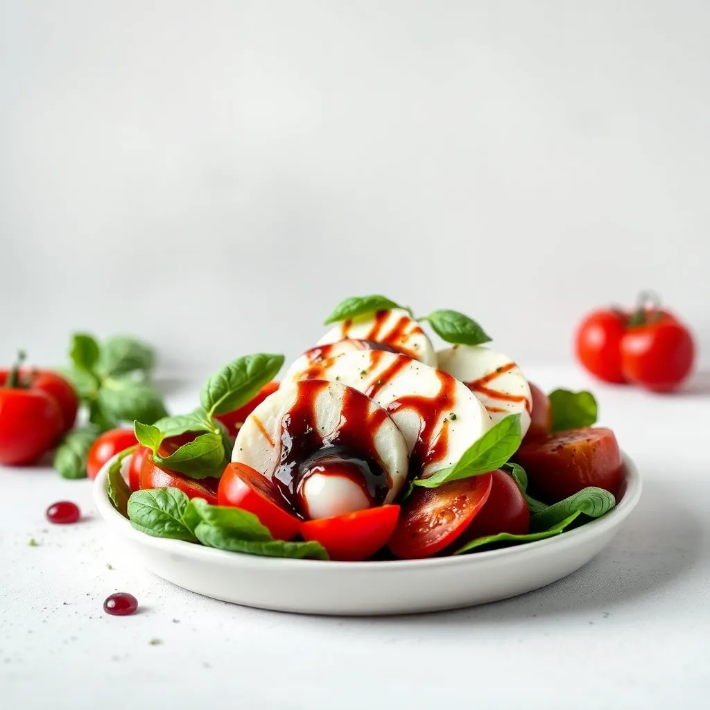 Image of Caprese Salad with Balsamic Reduction