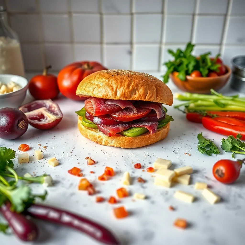 Ingredients used in preparing Chef Johns Cuban Sandwich