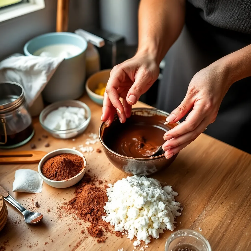 Key ingredients for Chocolate Cornstarch Pudding