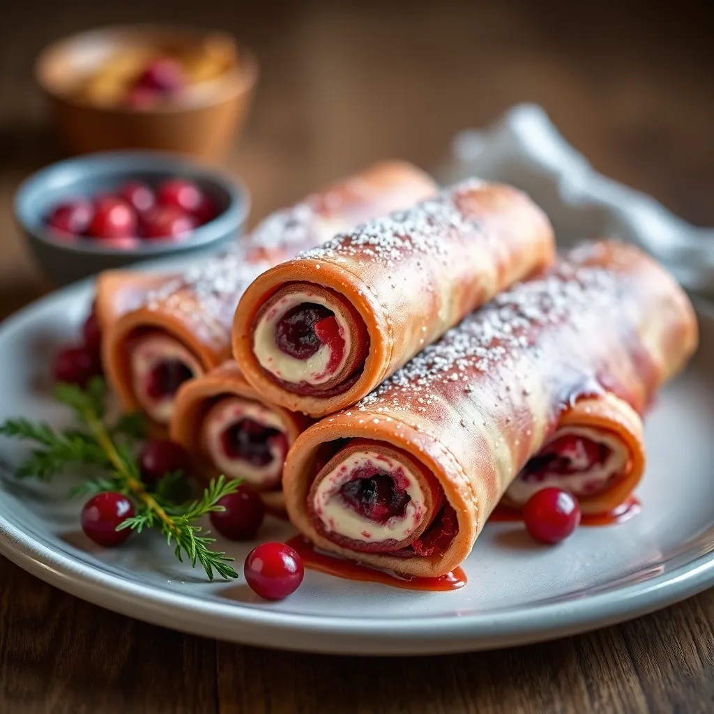 Image of Cranberry Cream Cheese Roll Ups