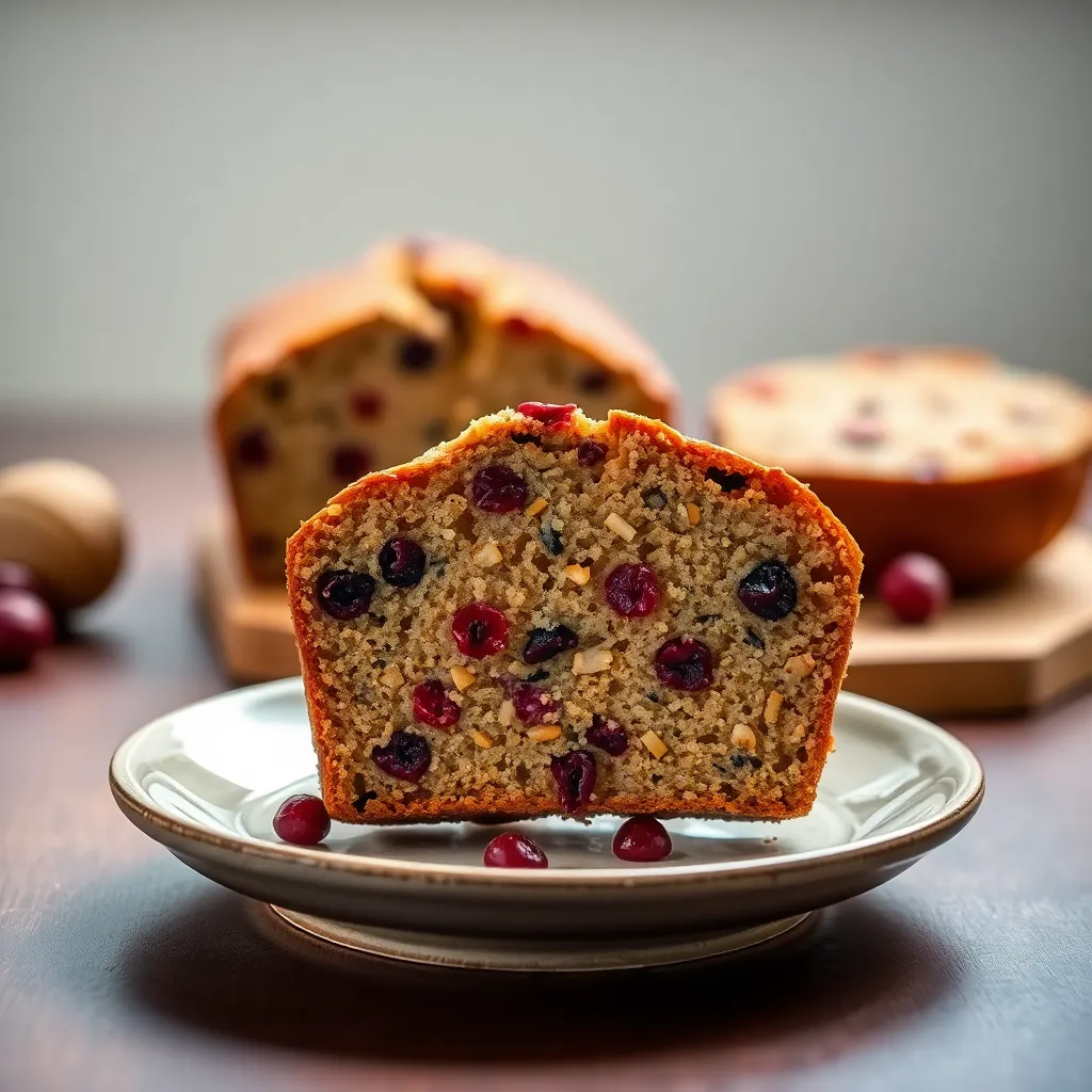 Freshly baked Cranberry Nut Bread