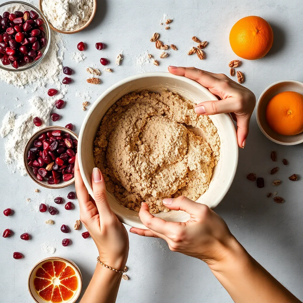 Ingredients needed for Cranberry Nut Bread