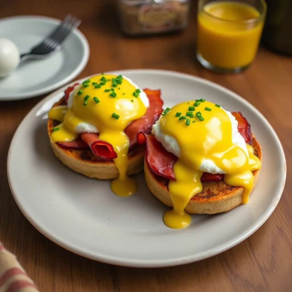 A delightful plate of Eggs Benedict