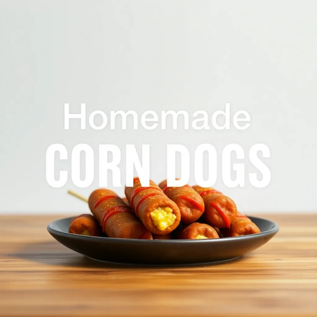 Image of Homemade Corn Dogs freshly prepared