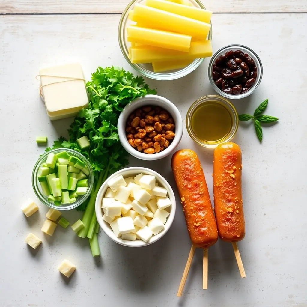 Key ingredients for perfect Homemade Corn Dogs