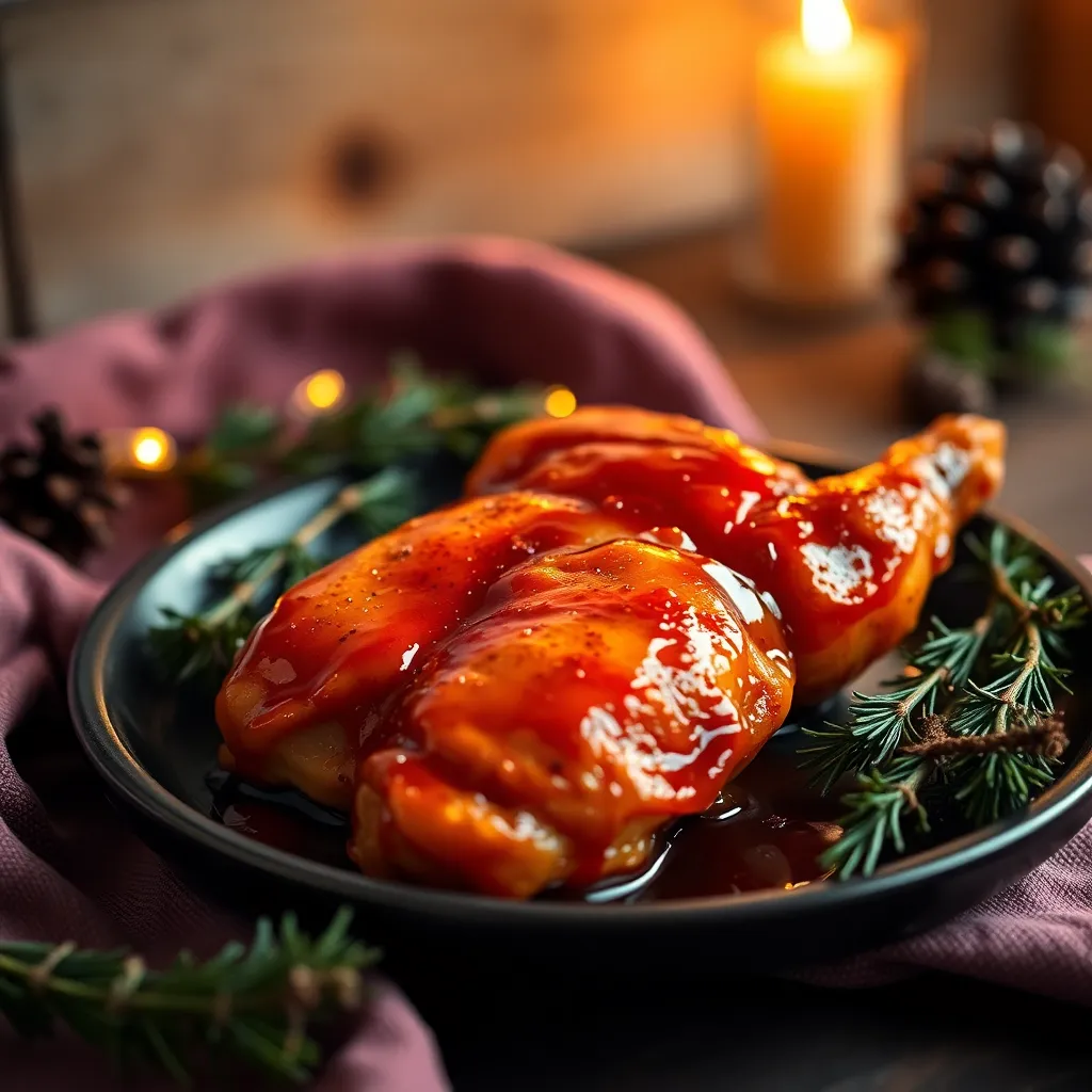 A delicious serving of Honey Glazed Chicken