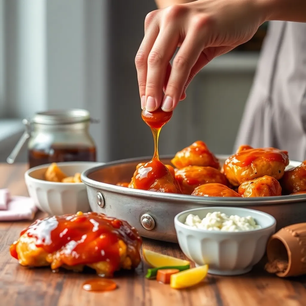 Ingredients laid out for Honey Glazed Chicken