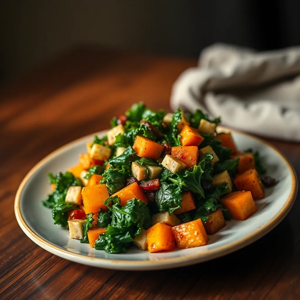 Image of Kale Sweet Potato Salad