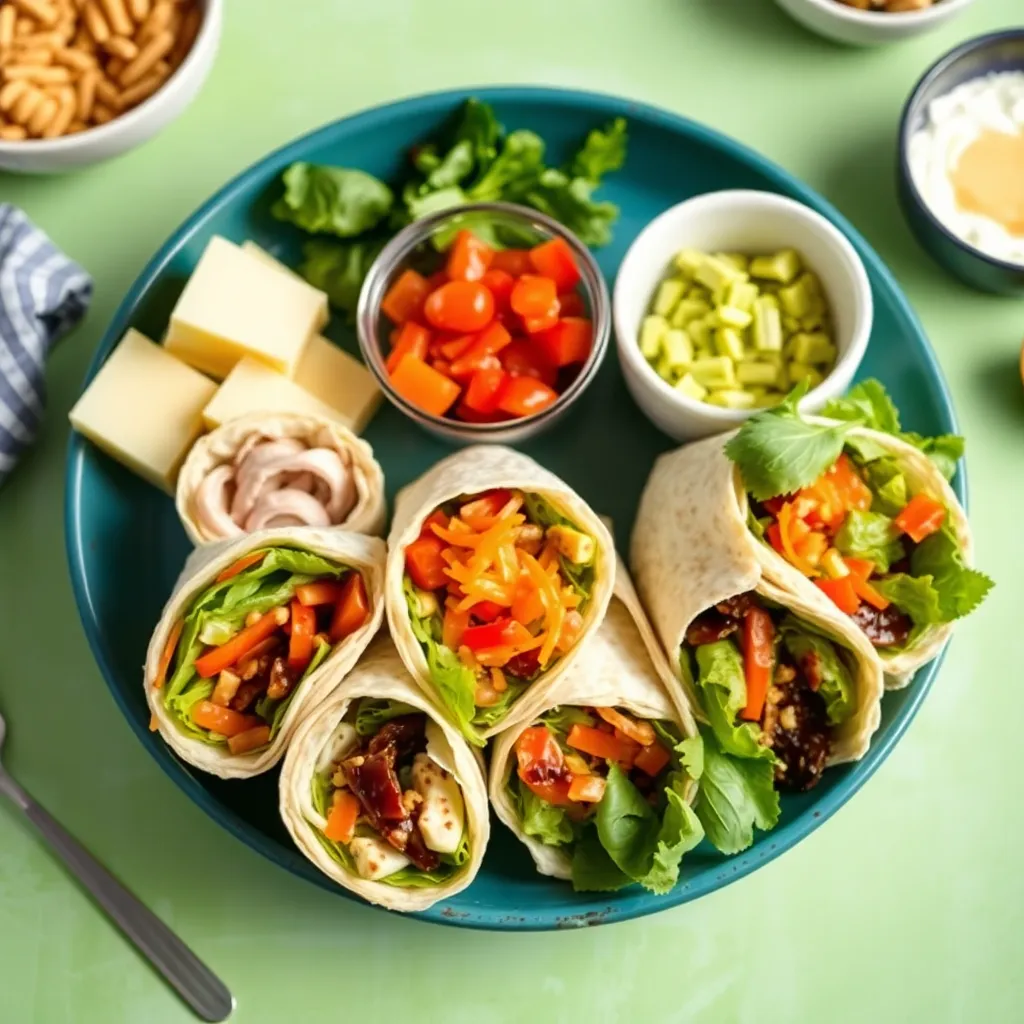 Key ingredients for Make Ahead Lunch Wraps