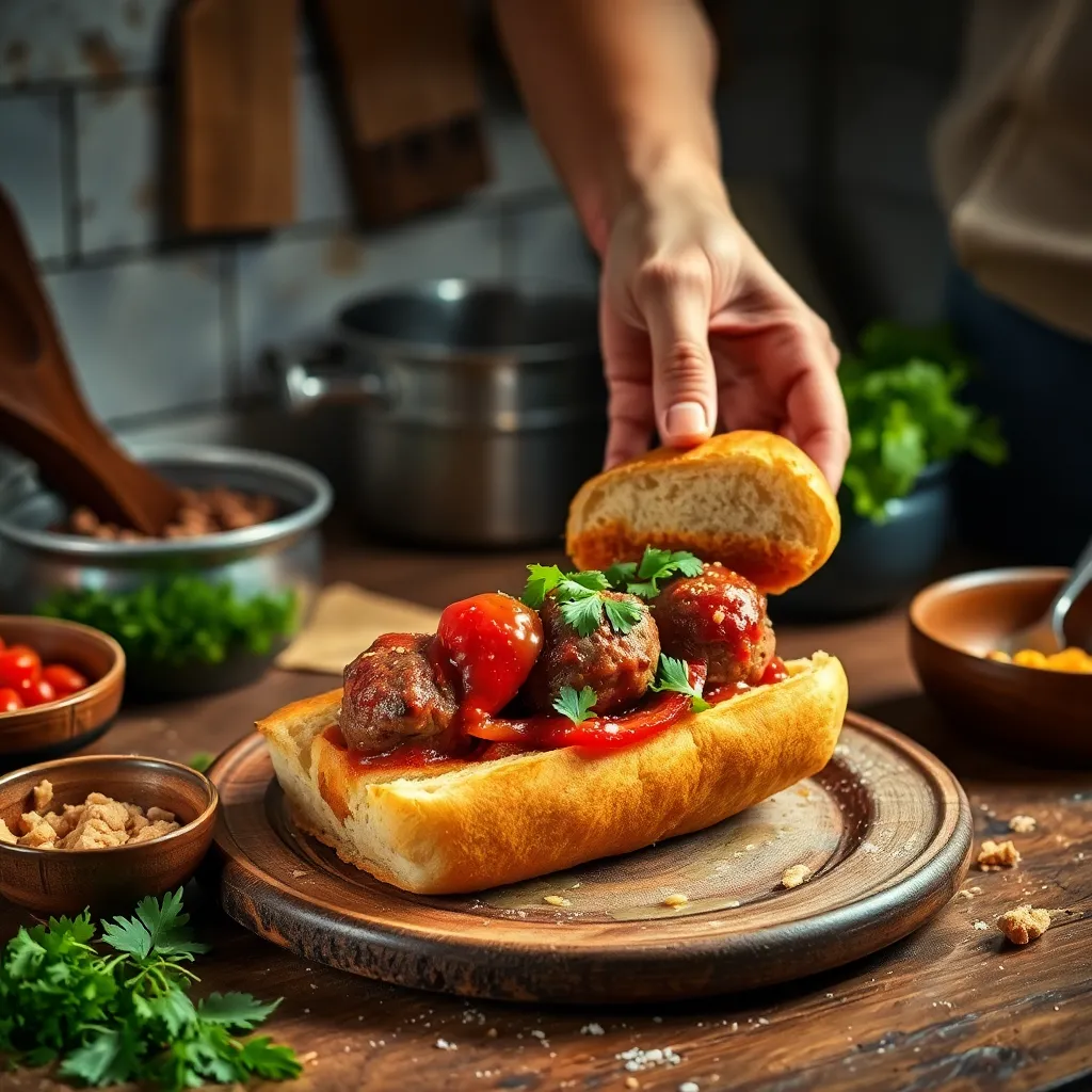 Key ingredients for crafting the perfect Meatball Sandwich