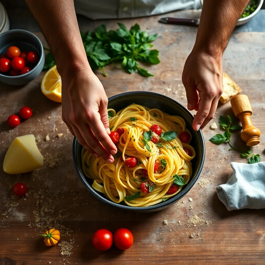 Signature ingredients for Pasta alla Trapanese