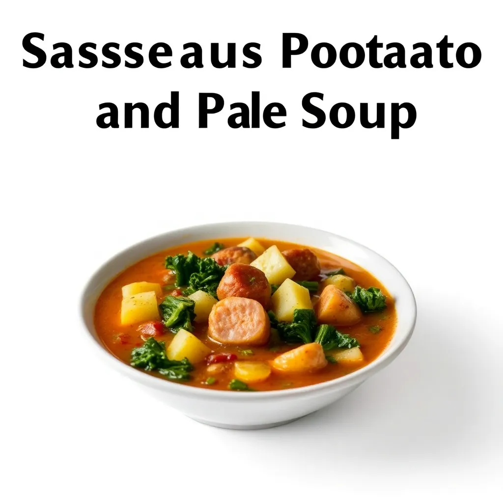 Bowl of Sausage Potato and Kale Soup