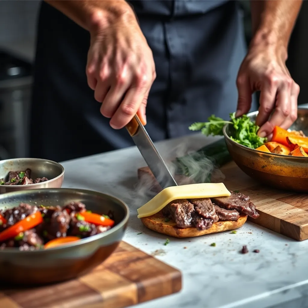 Key ingredients for Sensational Steak Sandwich