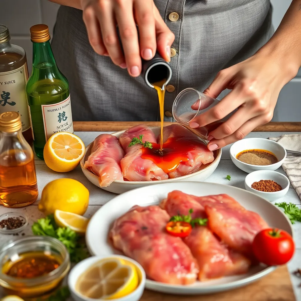 Essential ingredients for The Best Steak Marinade