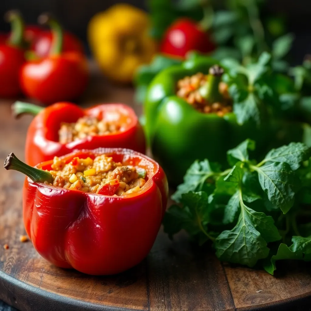 Ingredients used in making an Unstuffed Pepper Skillet