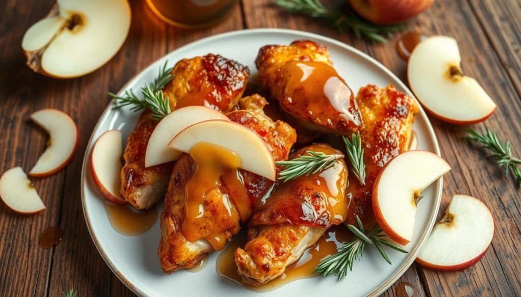 apple and honey-glazed chicken tenders recipe