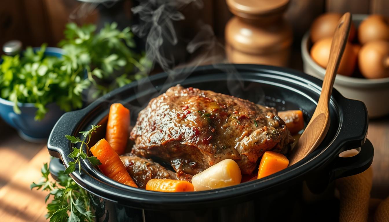 deer pot roast slow cooker