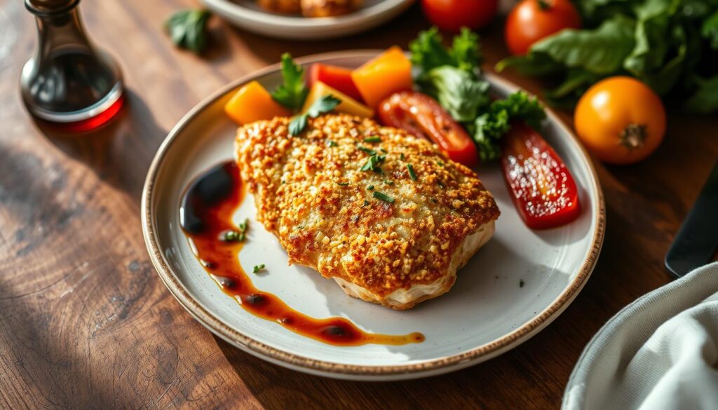 delicious parmesan crusted chicken