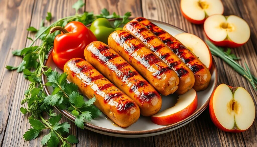 healthy chicken apple sausage