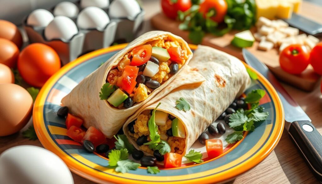 high protein breakfast burrito recipes