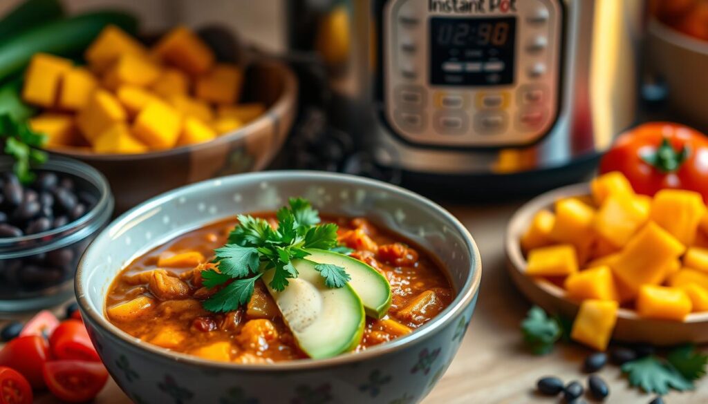 instant pot butternut squash chili