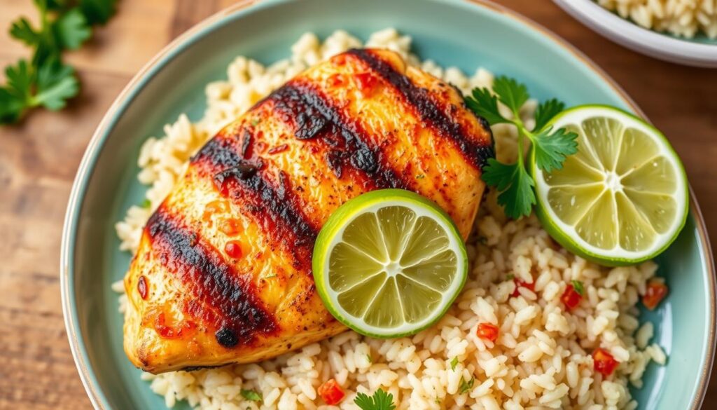 lime chicken breast rice pilaf