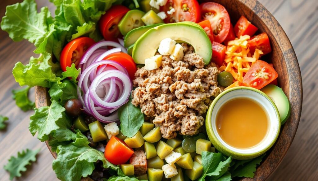 low carb burger bowl ingredients