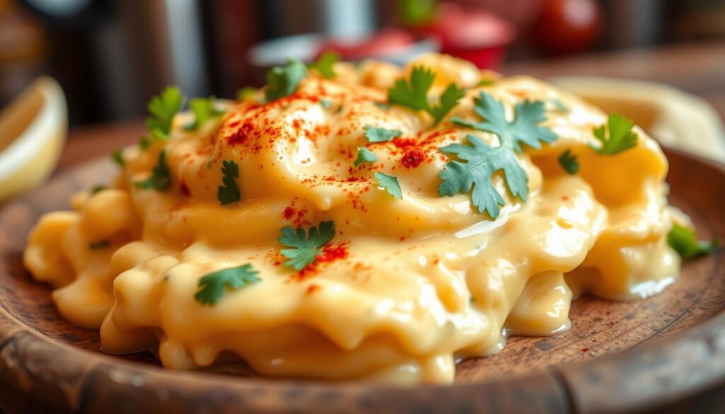 mexican creamer in scrambled eggs