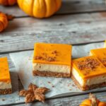 pumpkin and cheesecake bars