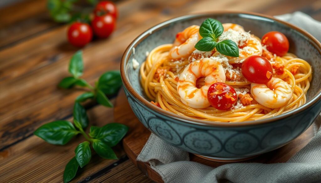 shrimp spaghetti