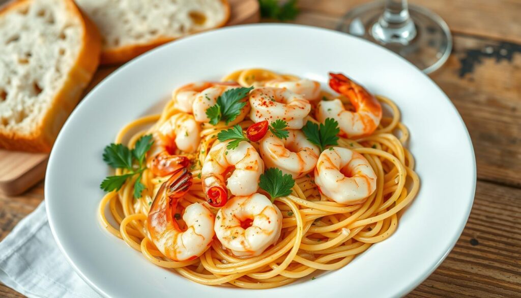 shrimp spaghetti