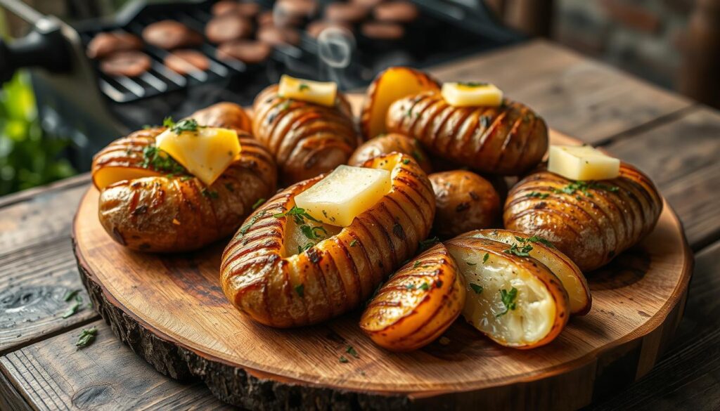 smoked baked potatoes