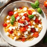 spaghetti with feta