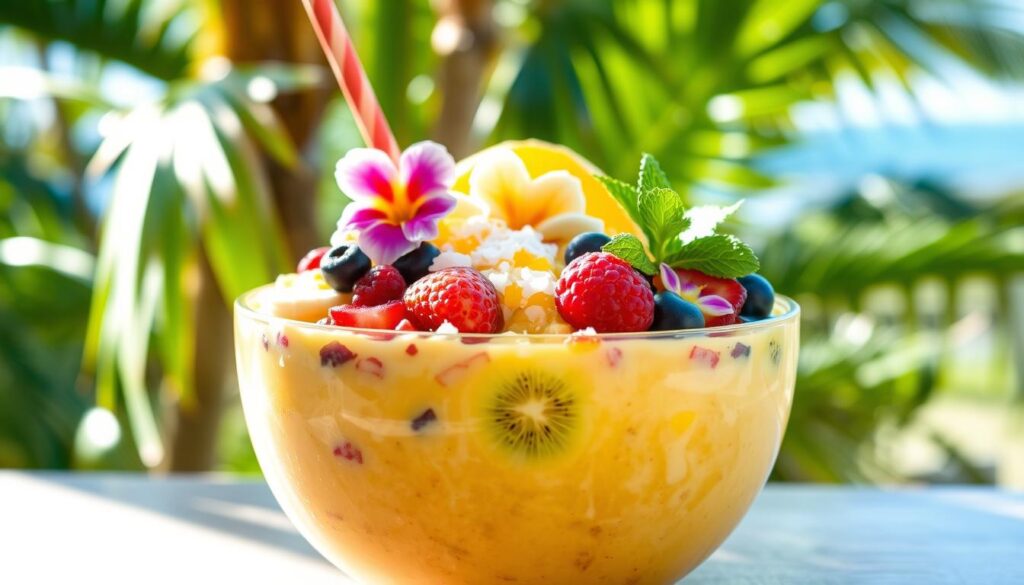 tropical smoothie bowl