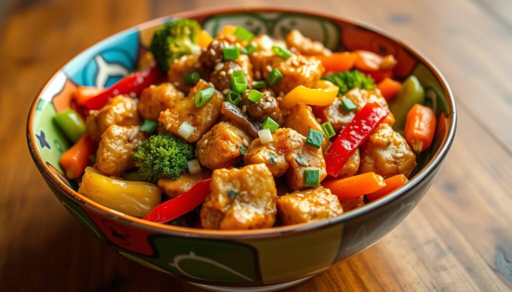 vegan chicken stir fry